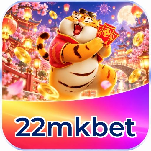 Interface da plataforma 22mkbet mostrando slots populares e bônus de boas-vindas